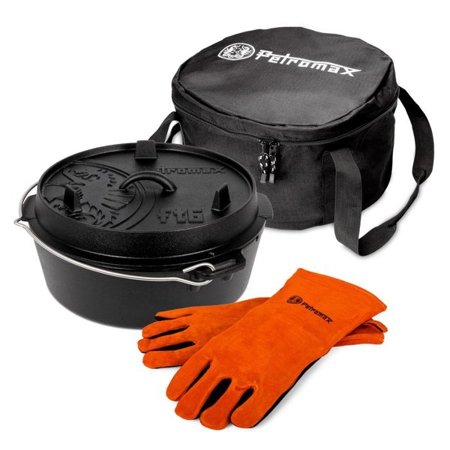 Zestaw OffRoad01 - kociołek żeliwny ft6-t + torba + rękawice Petromax 